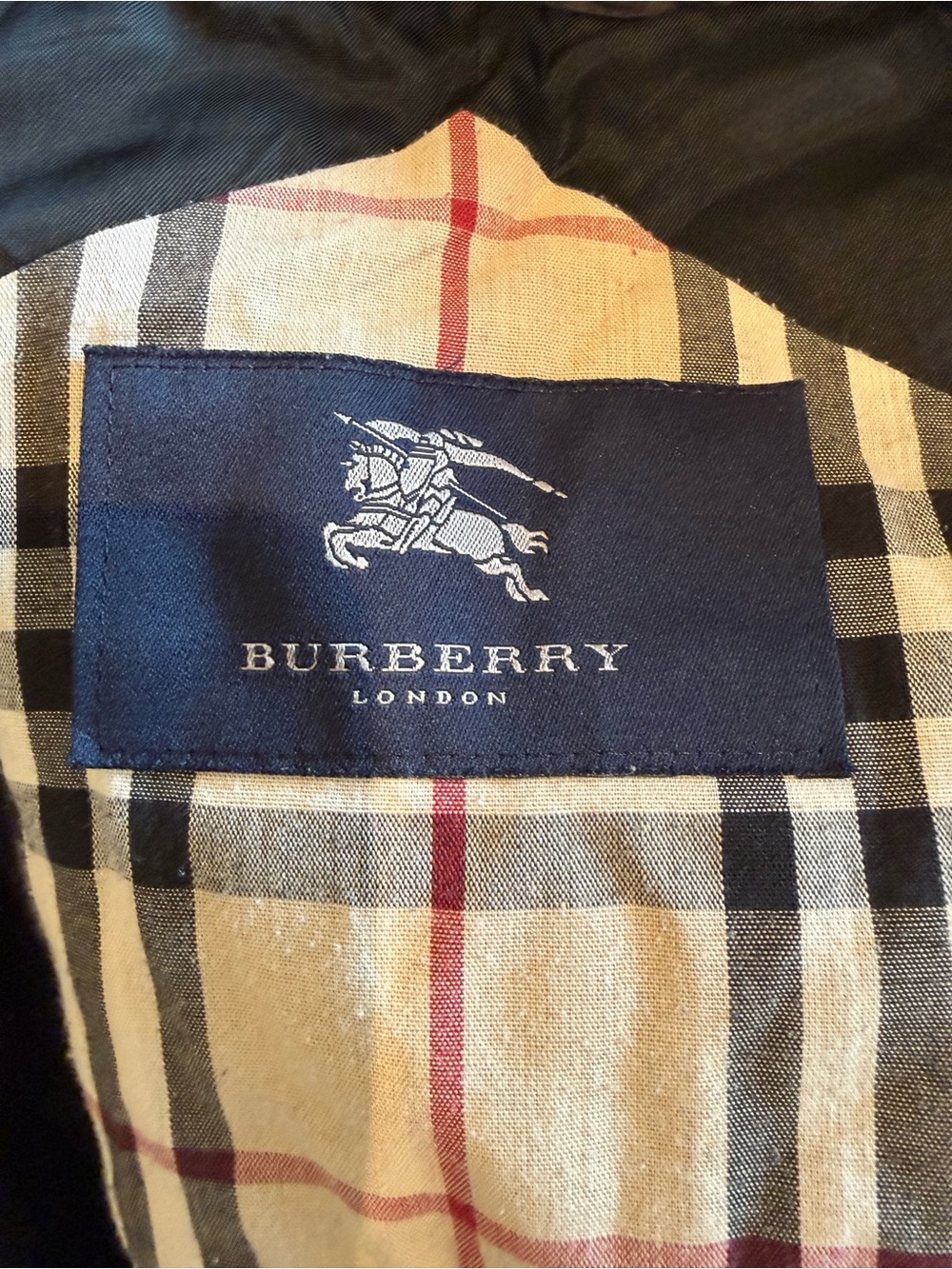 BURBERRY Nova check insulated removable lining hooded black raincoat size 8 - Picture 9 of 16